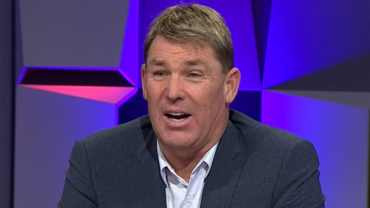 Shane Warne didn't hold back. Photo: Fox Sports