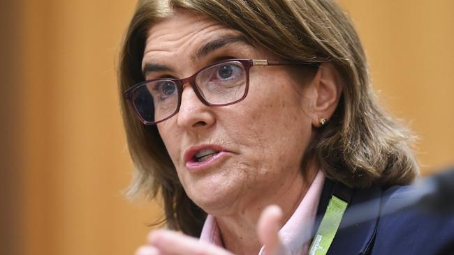 CANBERRA, AUSTRALIA, NewsWire Photos. OCTOBER 26, 2023: Governor of the Reserve Bank of Australia Michele Bullock appears before Senate estimates at Parliament House in Canberra. Picture: NCA NewsWire / Martin Ollman