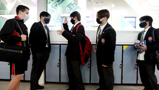 Masks may be mandated in Victorian schools from Term 1. Picture: NCA NewsWire / Andrew Henshaw