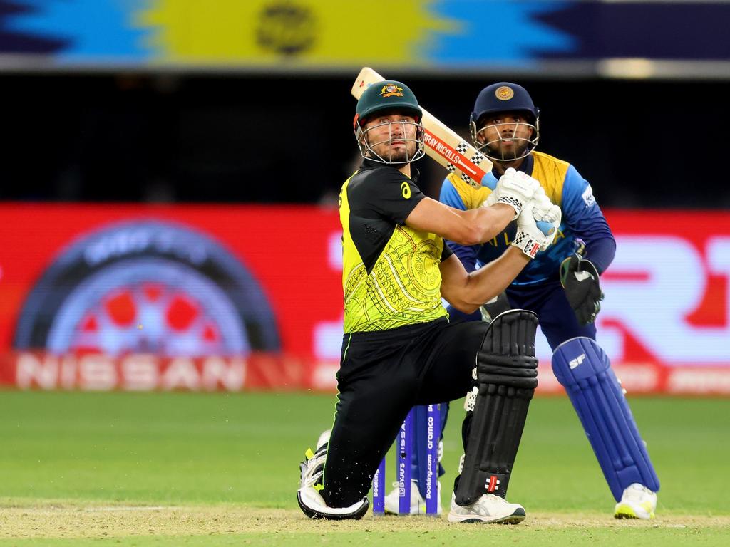 Marcus Stoinis goes whack against Sri Lanka...Picture: James Worsfold/Getty Images)