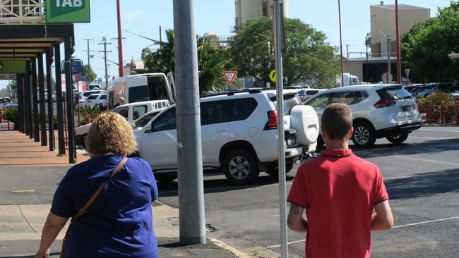 Joshua Crowe and his support person leave Dubbo Local Court. Picture: Ryan Young