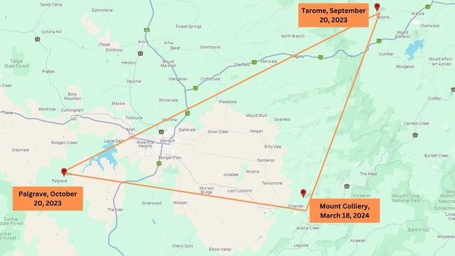 Over the last six months, three separate aviation incidents occurred within close range of Warwick- is there any connection?