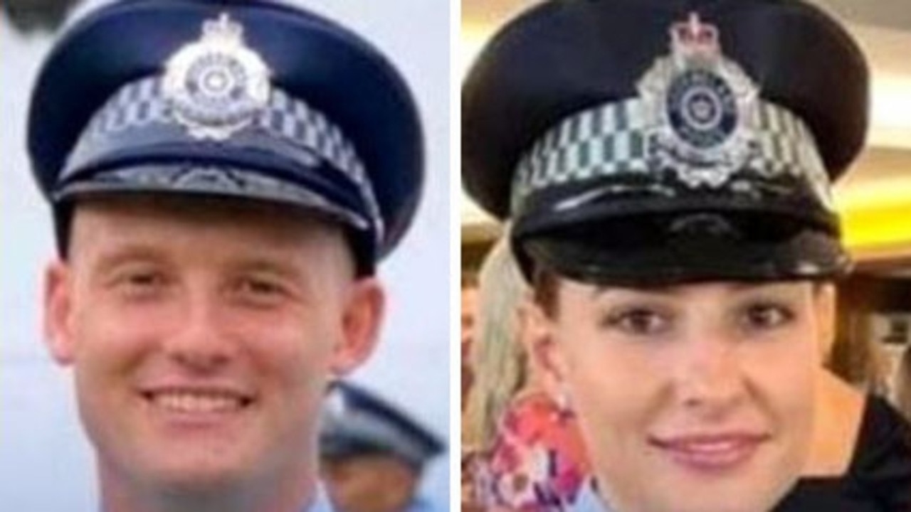 Constable Rachel McCullough, 26, and Constable Matthew Arnold, 29, were shot on property at West Darling Downs, about three hours west of Brisbane.
