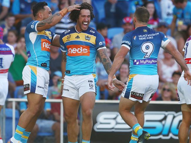 The Titans pounced on an early error from star fullback Kalyn Ponga.