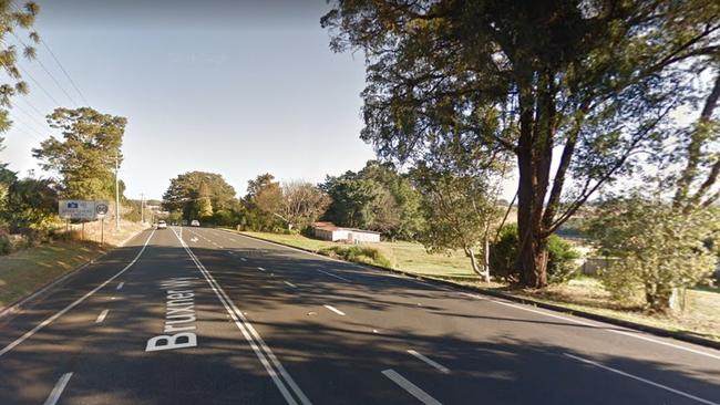 The Bruxner Highway crash site.