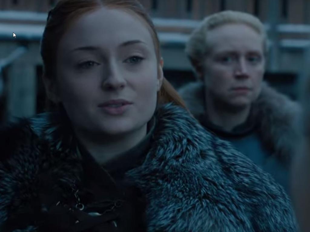 Sansa declares Winterfell’s allegiance to the Mother of Dragons. Picture: HBO