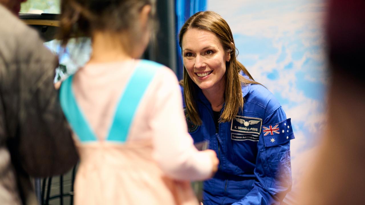 Australia’s first astronaut lands in the Territory for space talks