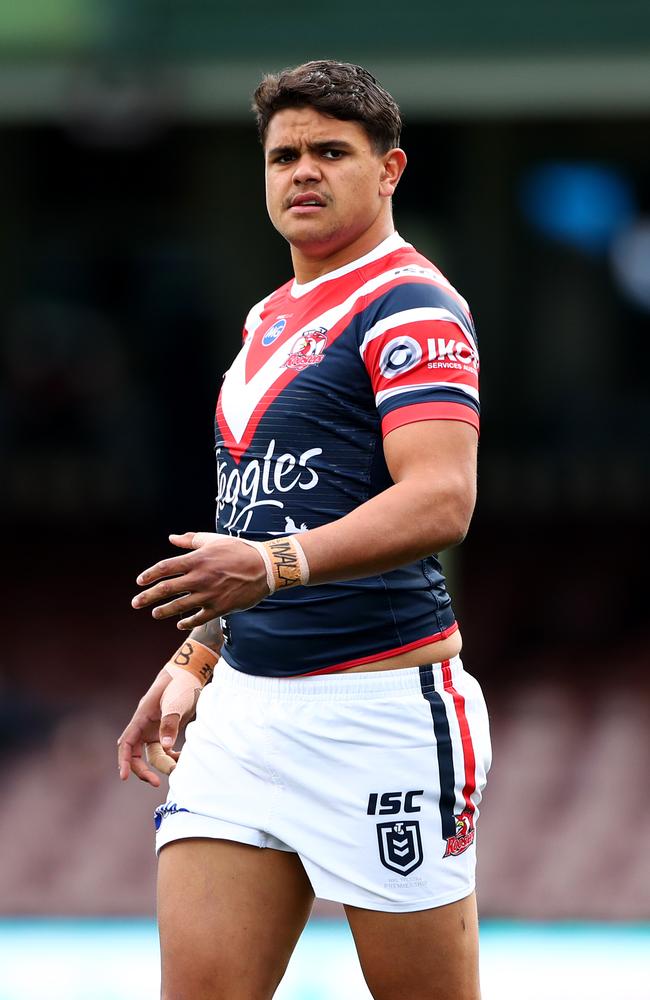 Latrell Mitchell will drive the Roosters’ historic title bid. Picture: Cameron Spencer