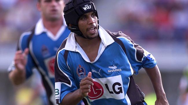 Preston Campbell in action for Cronulla back in 2003. Photo: Brett Costello.