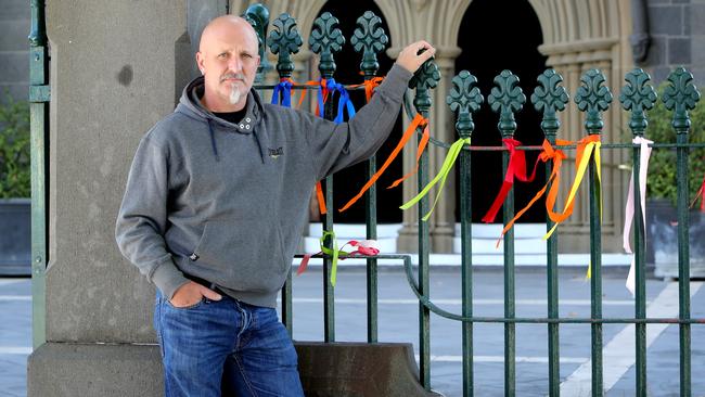 Andrew Collins, a survivor of Catholic child sex abuse. Picture: Stuart McEvoy