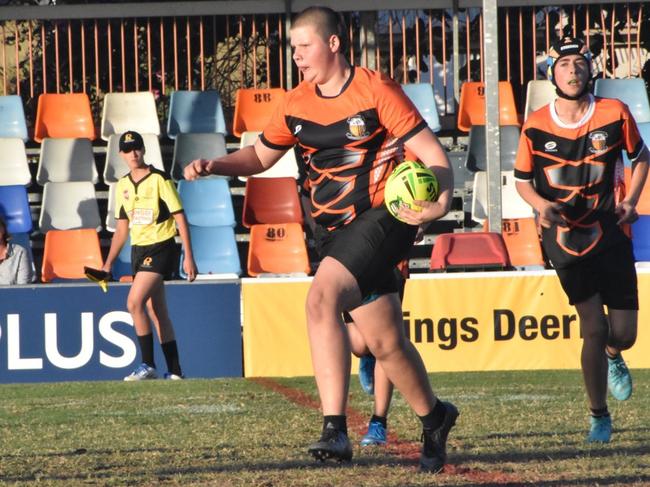 Rockhampton District Secondary Schools Rugby League grand finals, Year 8C, Chanel College, Gladstone, versus Glenmore State High, Browne Park, September 7, 2022.