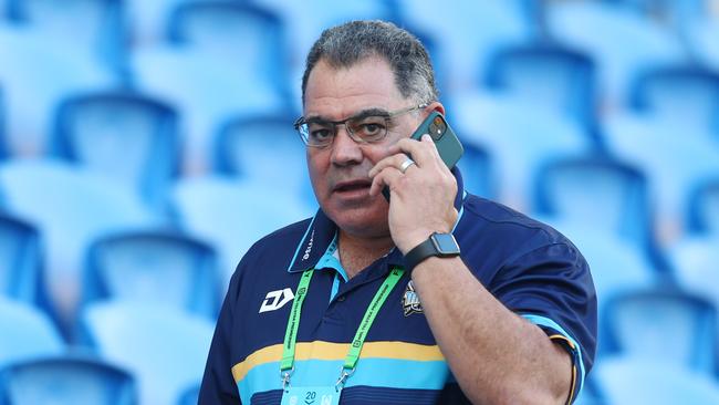 Head of Performance and Culture at Titans, Mal Meninga, has worked with Cameron Smith in the Queensland Origin and Australian Kangaroos teams. Photo by Chris Hyde/Getty Images