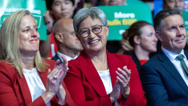 Finance Minister Katy Gallagher and Foreign Minister Penny Wong. Picture: Jason Edwards/NewsWire