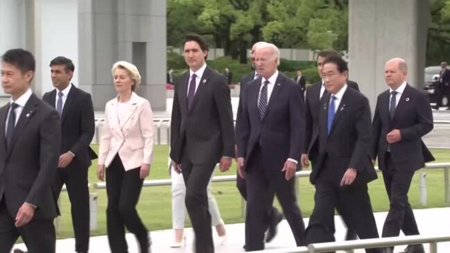 G7 leaders pay respect to atomic bomb victims