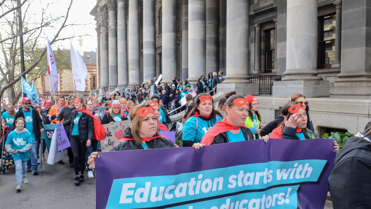 Early childhood educators can now work together across employers to bargain for better pay. Picture: NCA NewsWire / Brenton Edwards