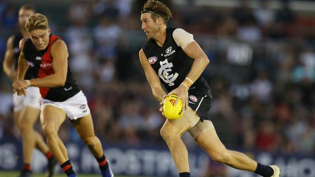 Dale Thomas has been buoyed by Carlton’s pre-season form. Picture: Michael Klein