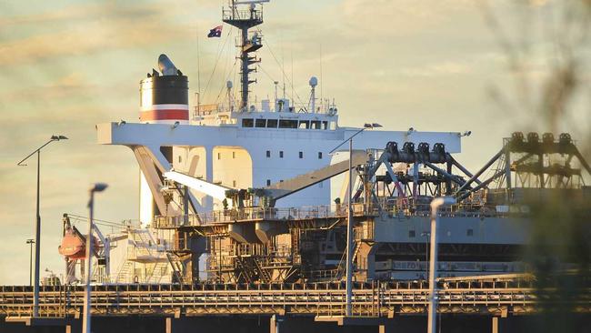 The Sage Sagittarius or "Death Ship" arrives in the Port of Gladstone in June 2017. Picture: Paul Braven