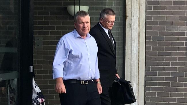 Georges River Council senior manager Mark James leaving Sutherland Local Court in April.