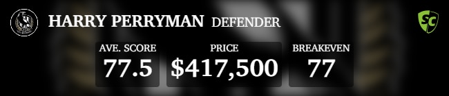 Harry Perryman couldn’t reproduce his good pre-season numbers.