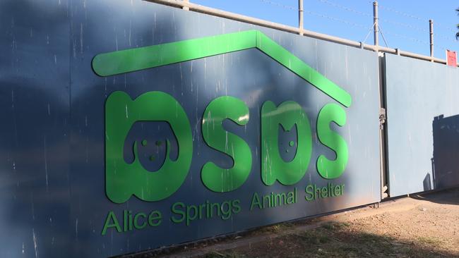 The gates to the Alice Springs Animal Shelter. Picture: Gera Kazakov