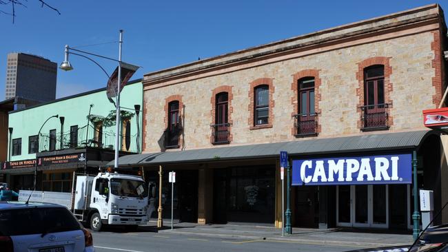 The site for the new Q nightclub on Hindley Street. Picture: Cathy Davis