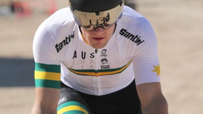 Australian cyclist Matthew Glaetzer won world cup gold for the fourth time in the individual sprint in Poland on the weekend.