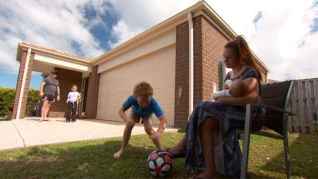 The Thornton family started to get ill shortly after moving into their new rental home in Queensland. Picture: 7News