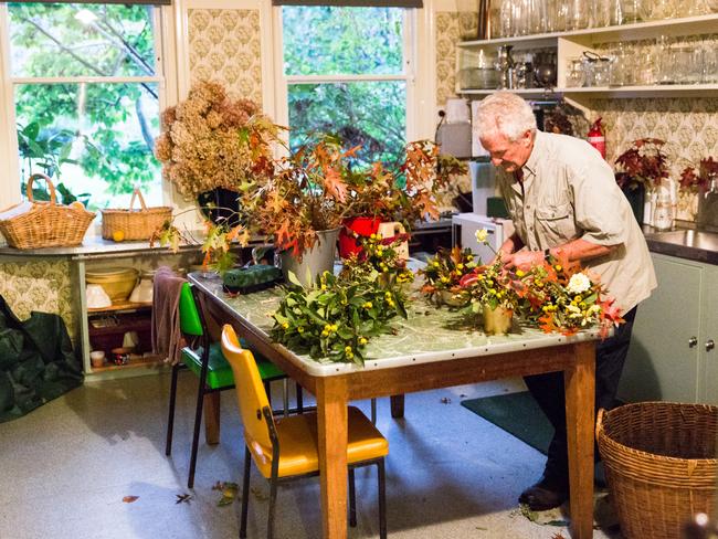 These days Mr Morrison has taken over the duty of arranging flowers, something Dame Elisabeth loved doing.