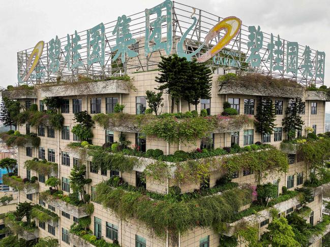 This photo taken on June 15, 2023 shows the headquarters of China's developer Country Garden Holdings in Foshan, in China's southern Guangdong province. (Photo by AFP) / China OUT