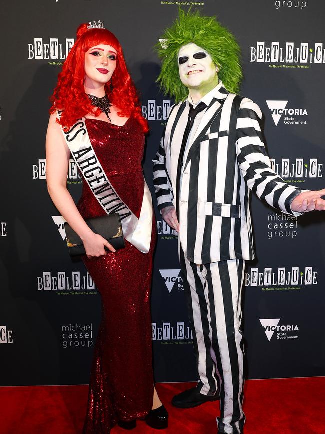 Red carpet VIPs at the gala opening night of Beetlejuice The Musical. Picture: Mark Stewart