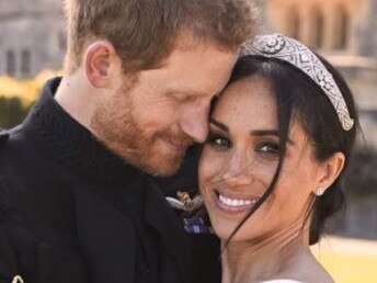 Prince Harry and Meghan Markle on their wedding day. Picture: Netflix