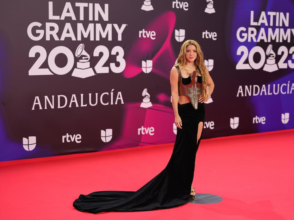 Shakira picked up three awards at the Latin Grammy Awards in Seville on Thursday. (Photo by Neilson Barnard/Getty Images for Latin Recording Academy)