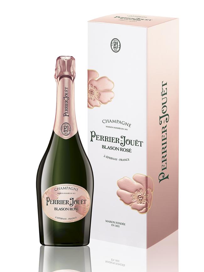 Perrier-Jouet Blason Rose Champagne.