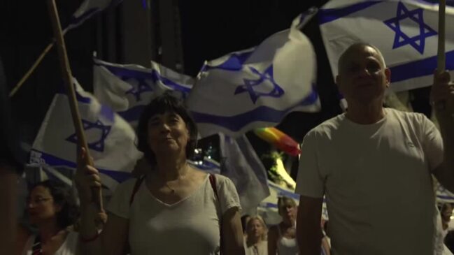 Thousands protest Israeli overhaul on Rosh Hashanah