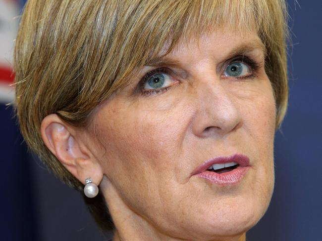 Foreign Minister Julie Bishop holds a press conference in Sydney to speak about the Earthquake in Nepal and the fate of Andrew Chan & Myuran Sukumaran, the Bali inmates facing execution.