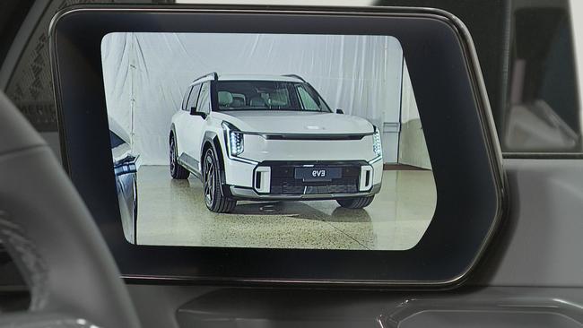 Digital mirrors feature in the EV9 GT-Line.