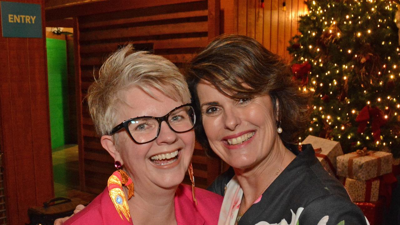 Tracey Cooper-Lavery and Criena Gehrke at Future Gold Coast lunch at Outback Spectacular, Oxenford. Picture: Regina King