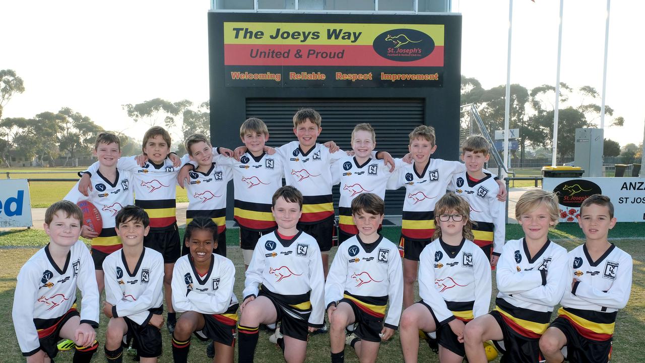 St Josephs Flying Joeys under-9 football team. Picture: Mark Wilson