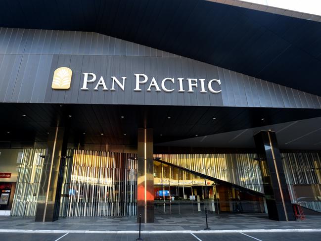 The Pan Pacific Melbourne at South Wharf. Picture: Andrew Henshaw