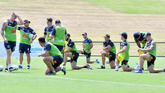 The Raiders’ pre-season is going to plan for coach Ricky Stuart. Photo: John McCutcheon