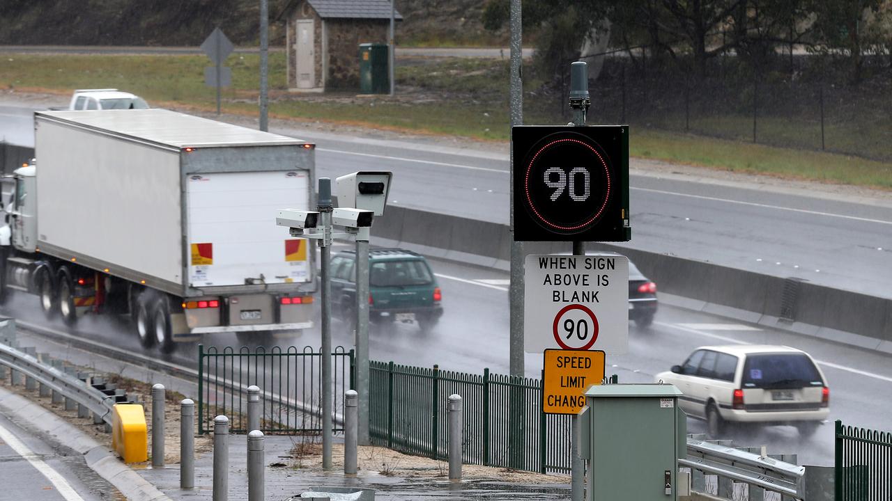 The ‘improper’ fine happened in a 90km/hr zone. File picture. Picture Dean Martin