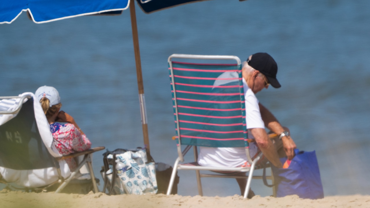 America ‘on autopilot’ as Joe Biden spotted on beach holiday