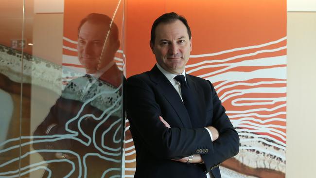 16/02/2023. Origin Energy Managing Director Frank Calabria, as the company releases profit results, photographed at their offices in Barangaroo in Sydney. Britta Campion / The Australian