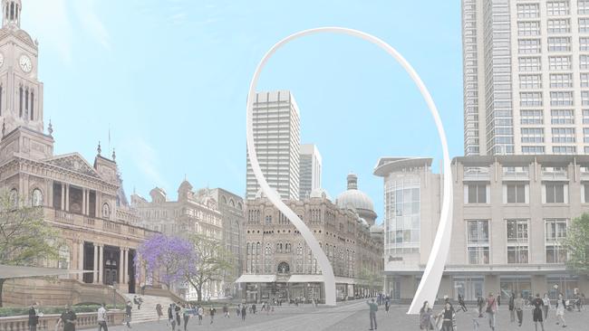 City of Sydney’s updated design for Cloud Arch designed by Japanese artist and architect Junya Ishigami