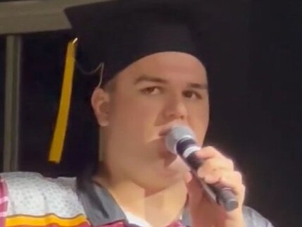 Sebastian Franettovich lives with severe autism and graduated Sarina State High School in 2022. Photo: Contributed