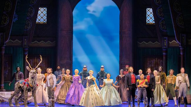 Australian cast of Frozen the Musical. Picture: Lisa Tomasetti