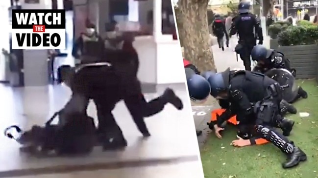 Police brutally crack down on Melbourne protesters