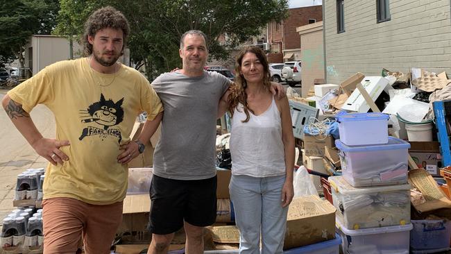 Miller, Gabe and Ginestra Finardi work at the back of Fresh Wholefoods. Picture: Liana Walker