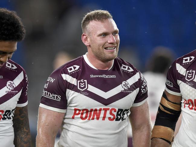 Former Manly star Matt Lodge has signed a lifeline train and trial deal to join the Dragons. Picture: NRL Imagery