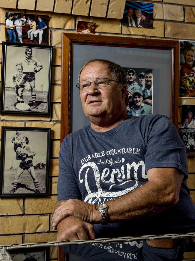 NRL legend Tommy Raudonikis at home on the Gold Coast. Picture: Jerad Williams